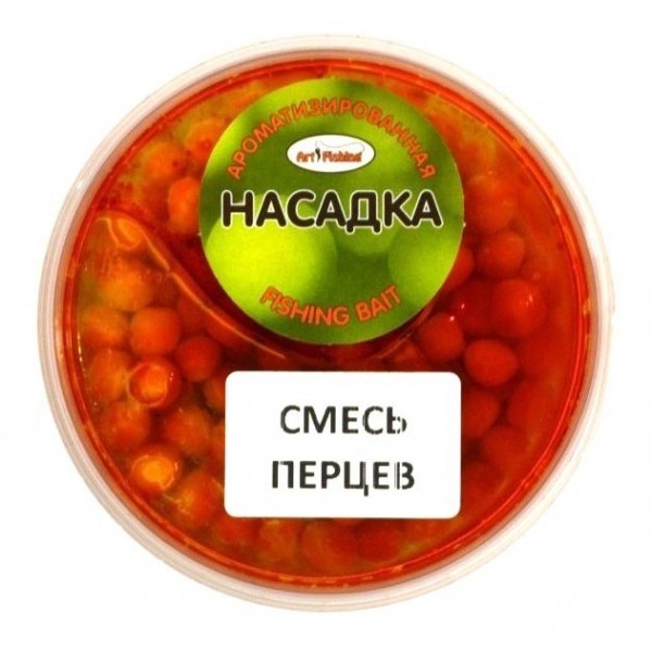 Горох для насадки на гачок, Art Fishing, банку, 250мл, смак Суміш перців